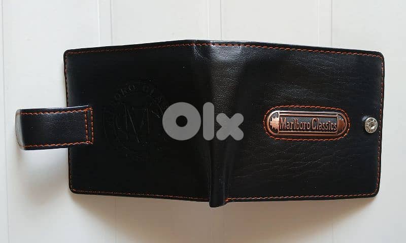 New Black Man Real Leather Wallet 2