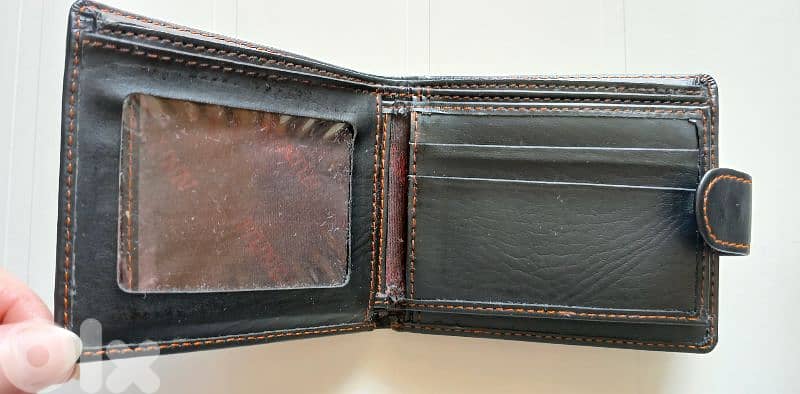 New Black Man Real Leather Wallet 3