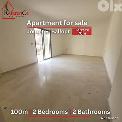 Apartment payment facilities Jouret Al Ballout شقة بلتقسيت جورة ألبلوط
