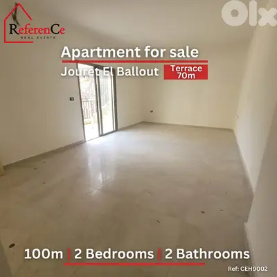 Apartment payment facilities Jouret Al Ballout شقة بلتقسيت جورة ألبلوط