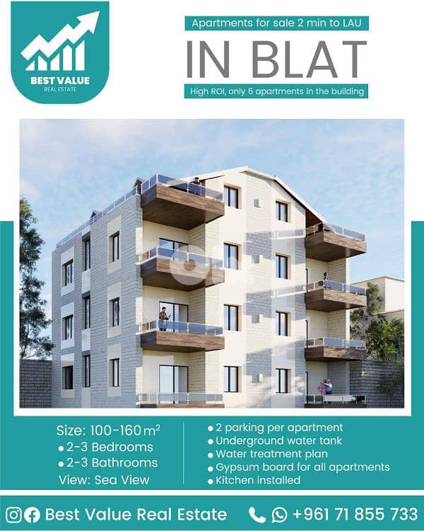 Brand New apartments for sale in Blat, Jbeil 0
