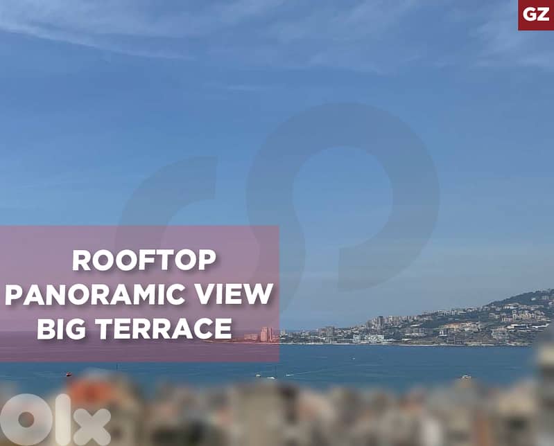 panoramic sea and mountain view, Ghadir, Keserouan/غدير REF#GZ135596 0