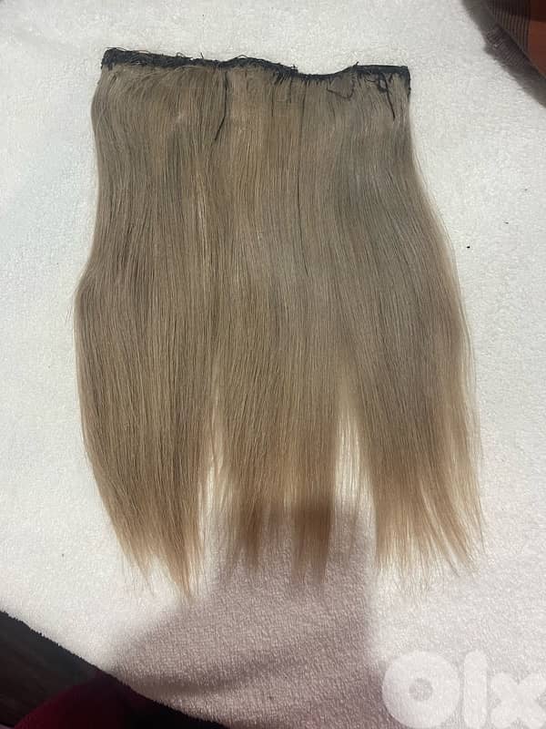 3 used real (hair)extension clips for hair 3