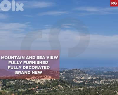 Mountain ,Sea View,Terrace  ,Jbeil ,Mechmech/ مشمش REF#RG135613