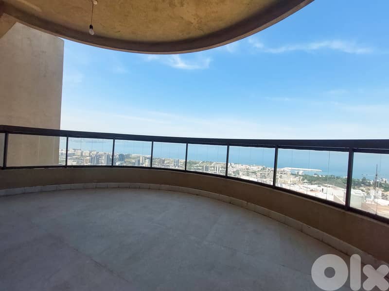 190 SQM New Apartment in Dbayeh, Metn with Panoramic Sea View 0