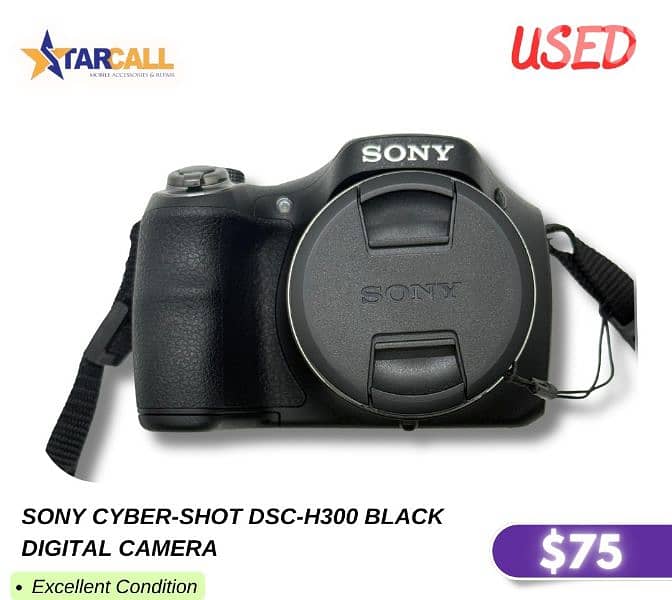 SONY CYBER-SHOT DSC-H300 BLACK DIGITAL CAMERA 0