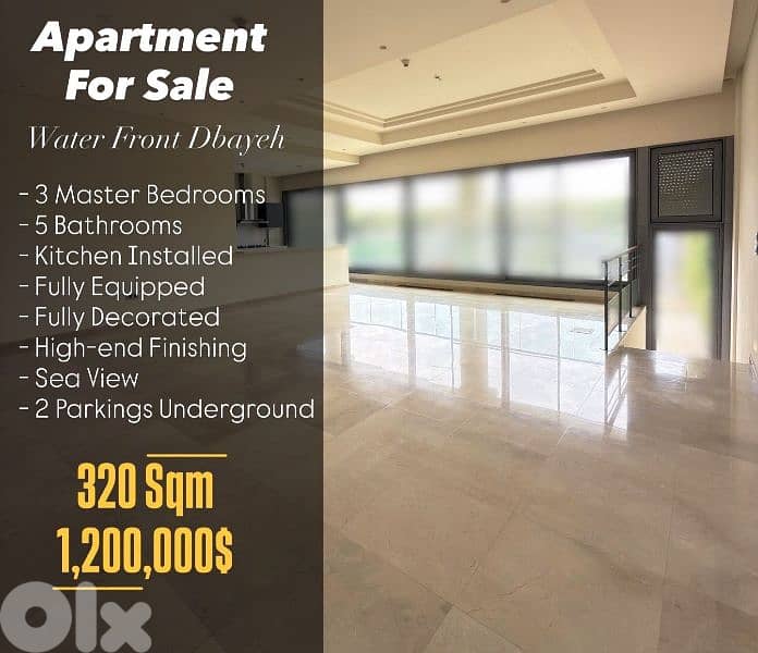 Apartment For Sale - Water Front Dbaye 0