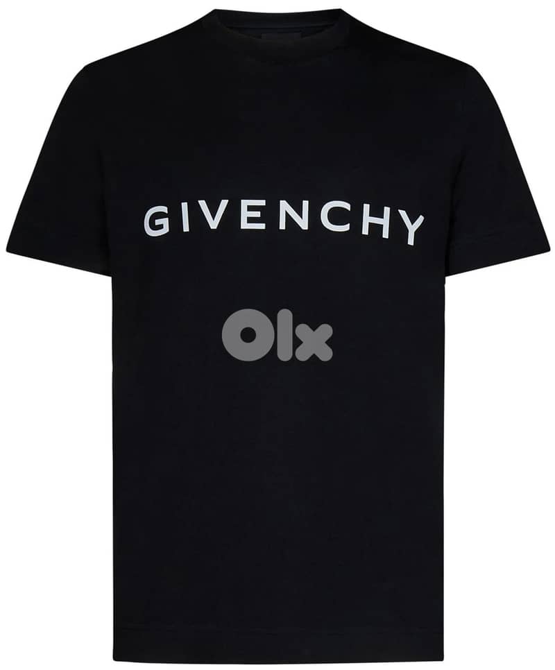 Givenchy FW22 Logo Print Crewneck T-Shirt Black Size 2XL 0