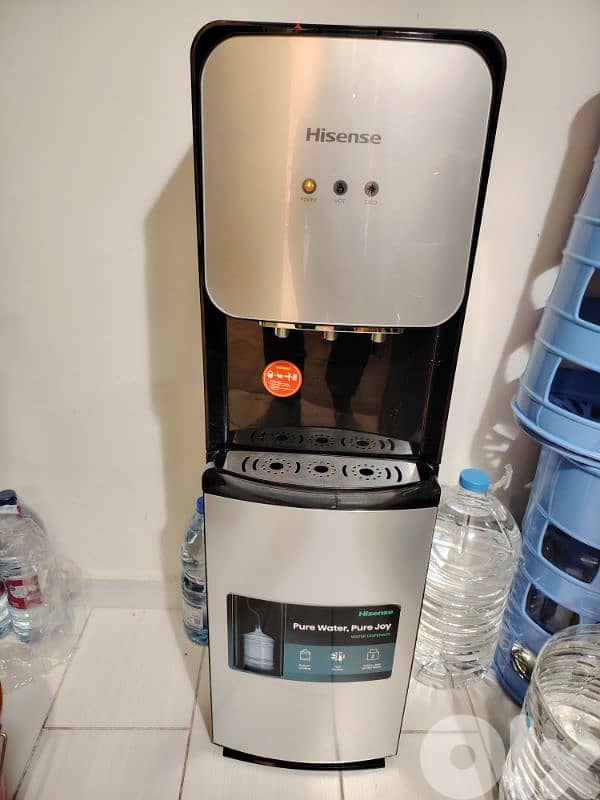 hisense water dispenser bottom load  6 months warranty 2