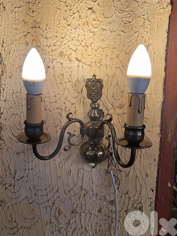 pair of bronze french wall lights 0