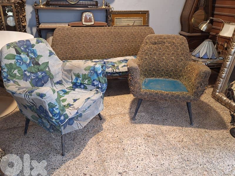 set of 3 pieces vintage salon 0