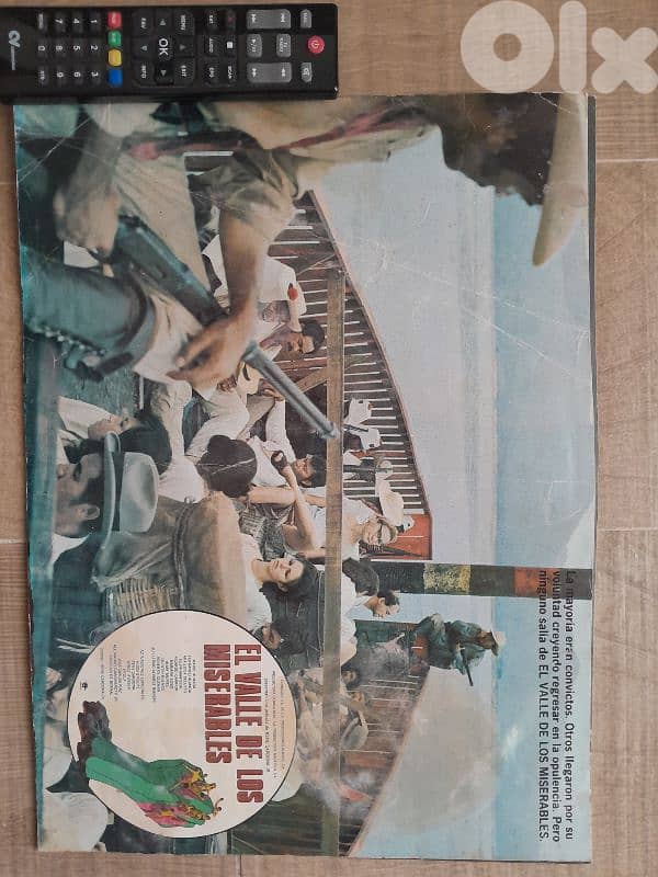 8 Spanish original movie poster 1975 "El valle de los miserables" 3