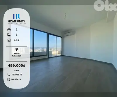 apartment with terrace for sale in saccine Achrafieh, Beirut