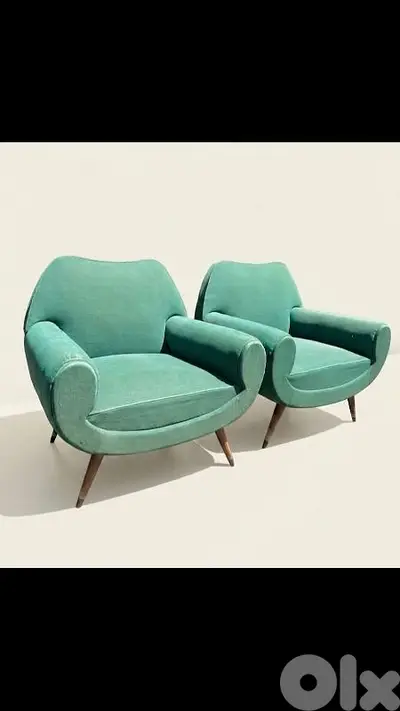 Vintage pair fauteille 1950’s فوتاي عدد ٢ تلفون موديل الخمسينات