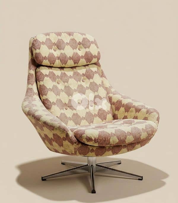 mid century lounge chairs, swivel chairs 1970's 0