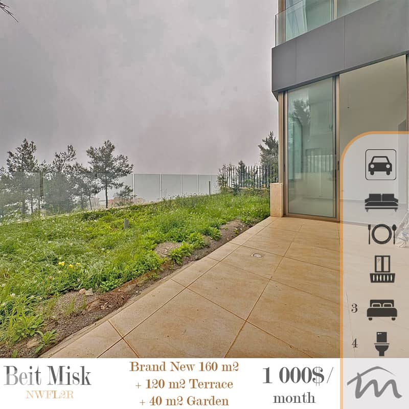 Beit Misk | Signature | Brand New 160m² + 120m² Terrace + 40m² Garden 0