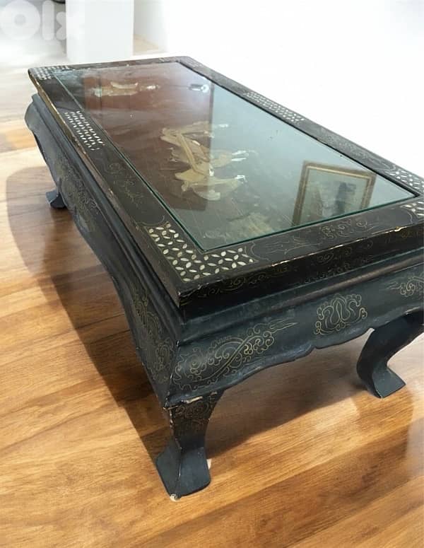 antique 1960 chinese coffee tables  3 pcs 2