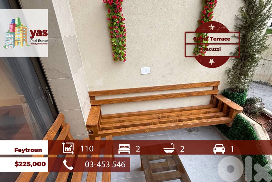 Feytroun 110m2 | 60m2 Terrace | Equipped | Jacuzzi | View | OH 0
