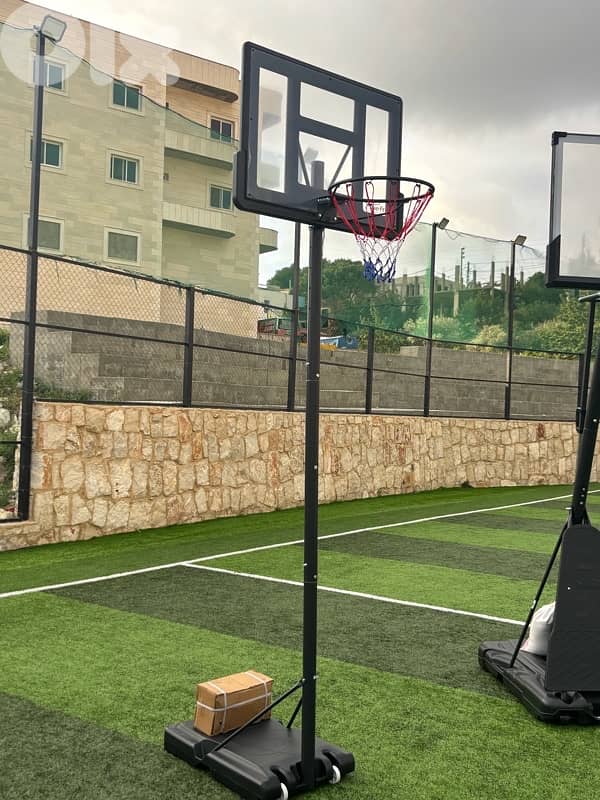 Portable basketball hoop 110 x 75 cm 0