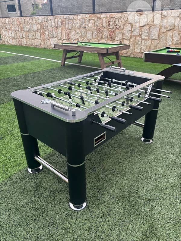 BABYFOOT TABLE PLEXI BLACK EDITION SOCCER TABLE 0