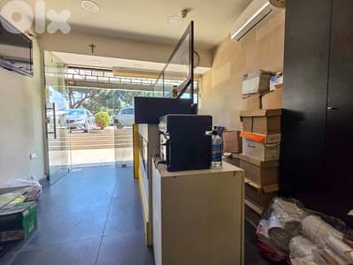 35 SQM PRIME LOCATION Furnished Shop in Mazraat Yachouh, Metn