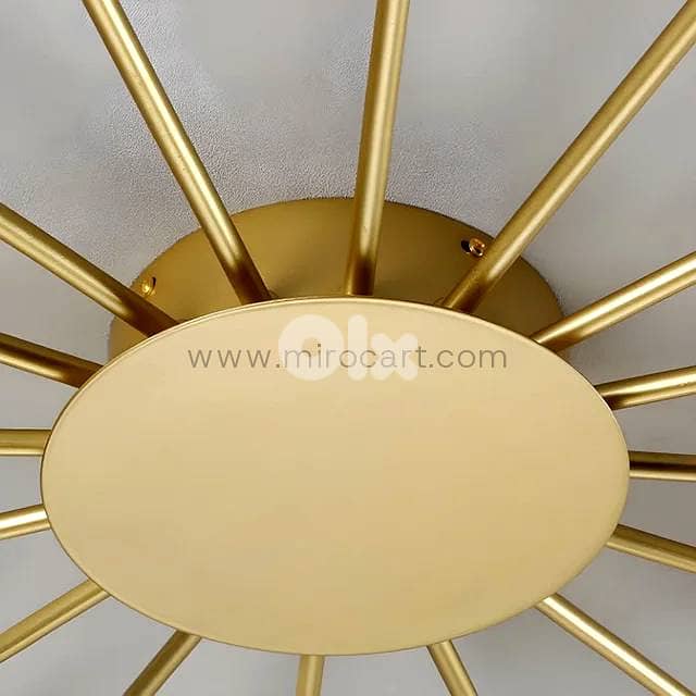 Modern Gold 8-Light LED Geometric Ceiling & Wall Light 3