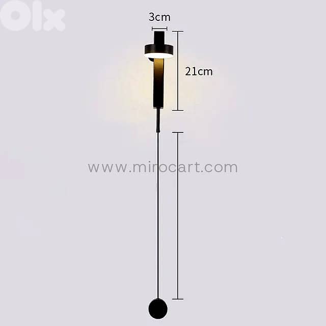 Rotating LED Wall Sconce — Matte Black Reading Light 8