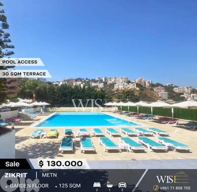 125 SQM Apartment with Terrace for SALE in Zikrit!