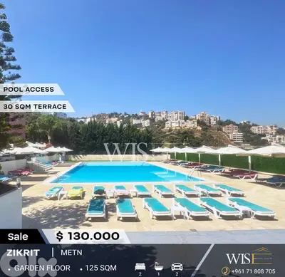 125 SQM Apartment with Terrace for SALE in Zikrit!