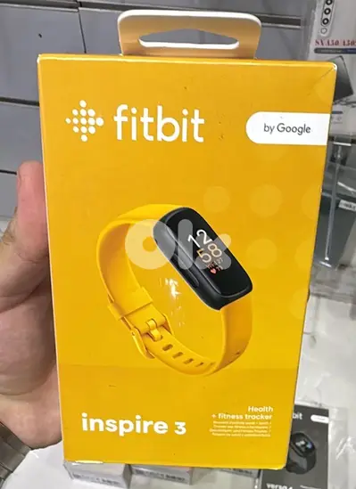 Fitbit inspire 3 black case, morning glow band