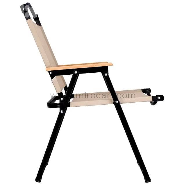Folding Outdoor Chair — Sand & Beech Wood 4