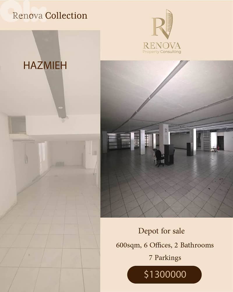 Depot for sale in Hazmieh 0