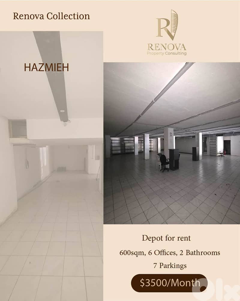 Depot for rent in Hazmieh 0