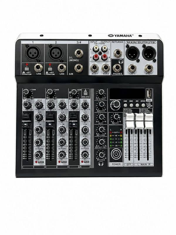 mixer 4ch with usb & bt & digital effect 0