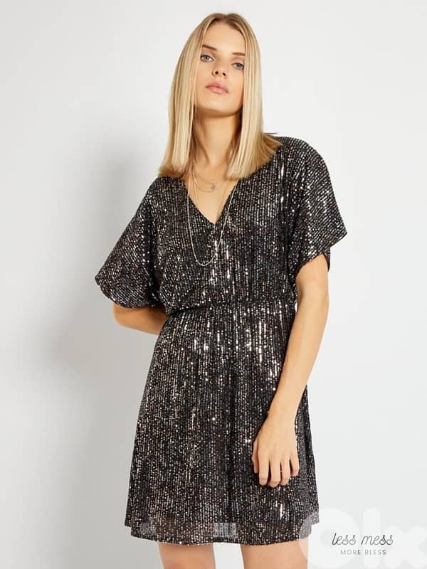 NEW KIABI SEQUIN DRESS IN TAG 0