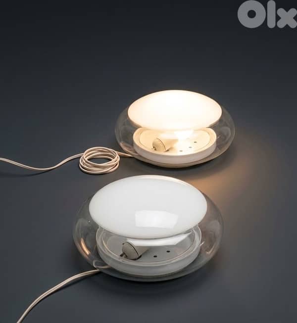 Pair Mid-Century Italian Murano Glass Flush Mount by Roberto Pamio for 0