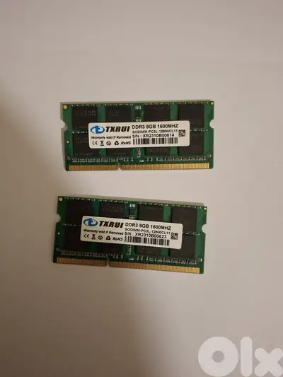 RAM 8 GB DDR3 X2 1600