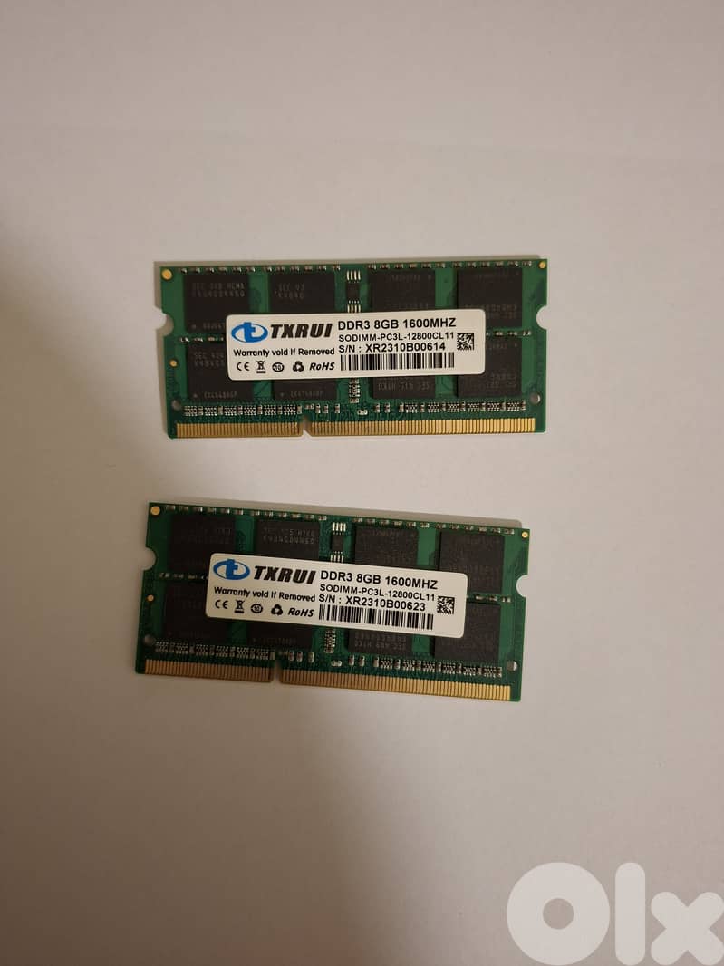 RAM 8 GB DDR3 X2 1600 0