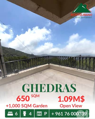 650 sqm Apartment For Sale in Ghedras غدراس with 1,000 sqm Garden