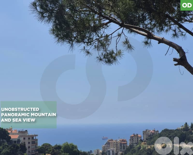 LAND/Awkar, Metn/Amazing view/عوكر/ Zoning:30/90 / REF#OD135716 ! 0