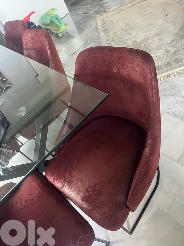 dining table with 7 chairs 0