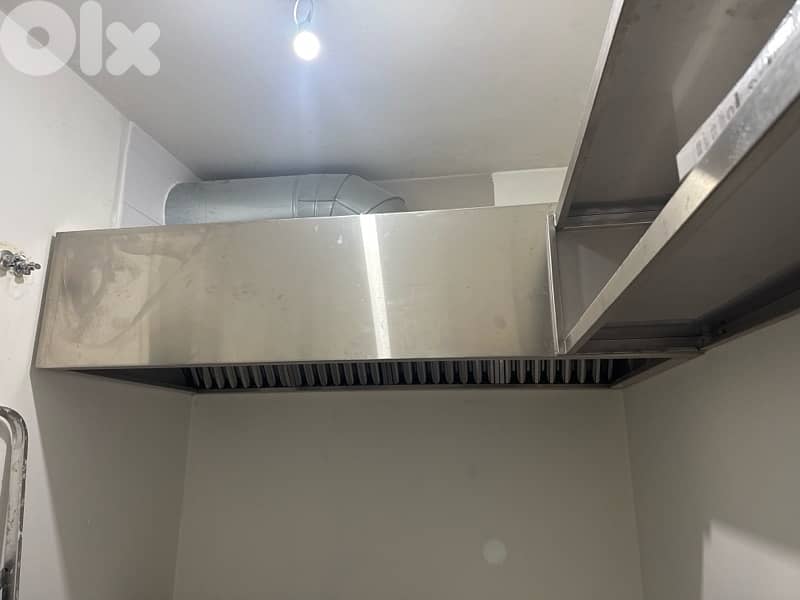 selling kitchen hood, shelf and table, stainless steel 0