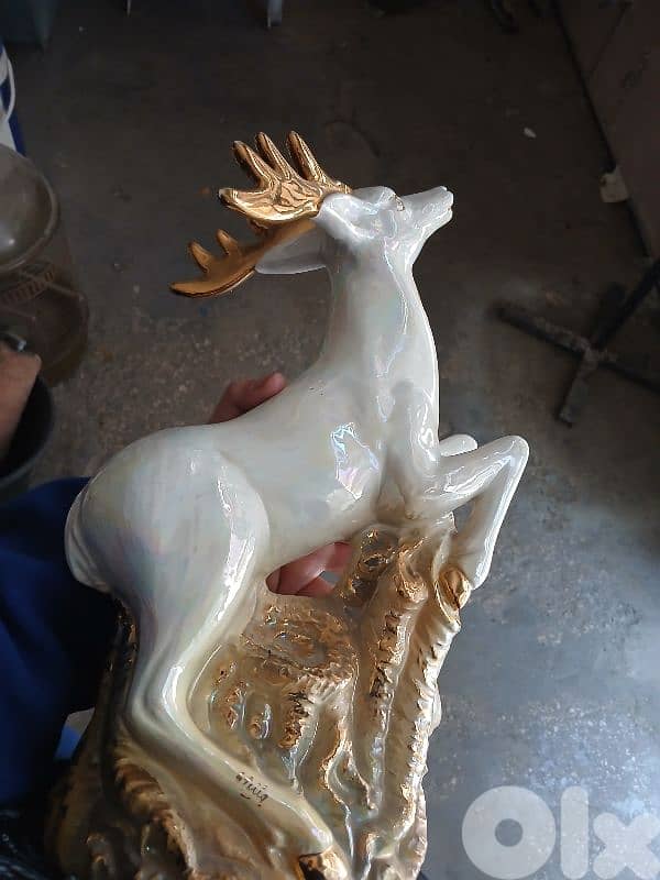 Rare Vintage Italian Ceramiche Stella Figurine – Signed in Gold 0