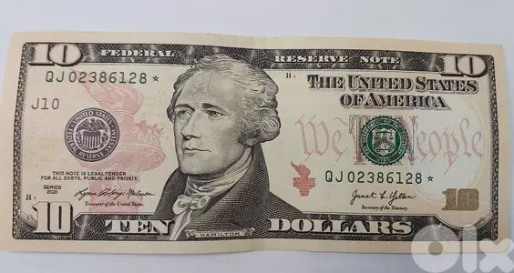 Uncirculated Star Ten USD Banknote