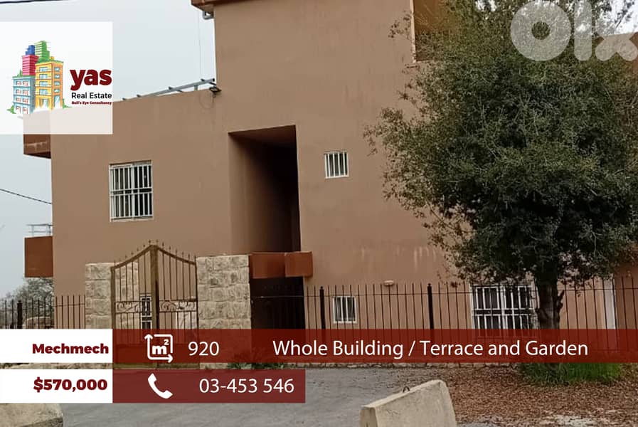 Mechmech 920m2 | Building | Terrace/Garden | Prime Location | MCH 0