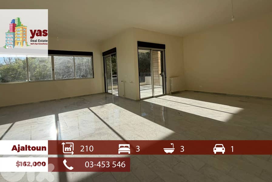 Ajaltoun 210m2 | Renovated Flat | Prime Location | Calm Street | EL/DA 0