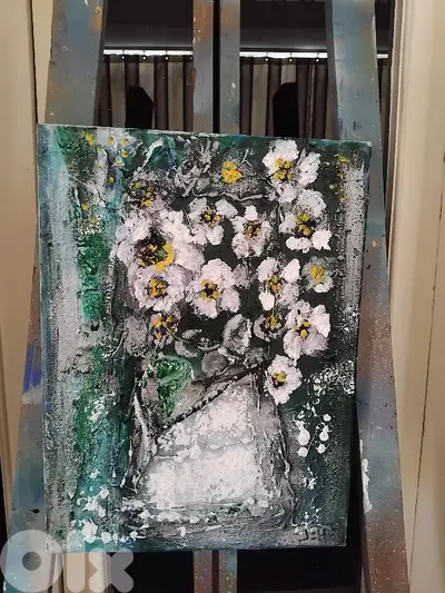 رسم زيتي على القماش
