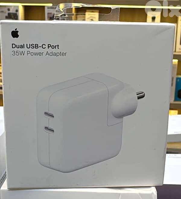 Apple 35w dual usb-c port adapter MNWP3 2pin 0