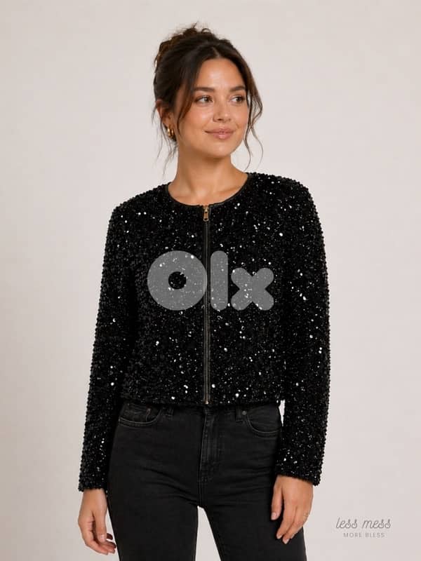 worn ONCE LIKE NEW SEQUINED 0