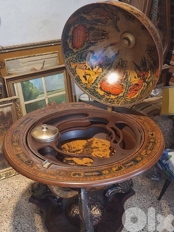 large italian unique globe bar 3
